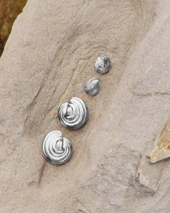 Spiral Dome Oversized Stud Earrings