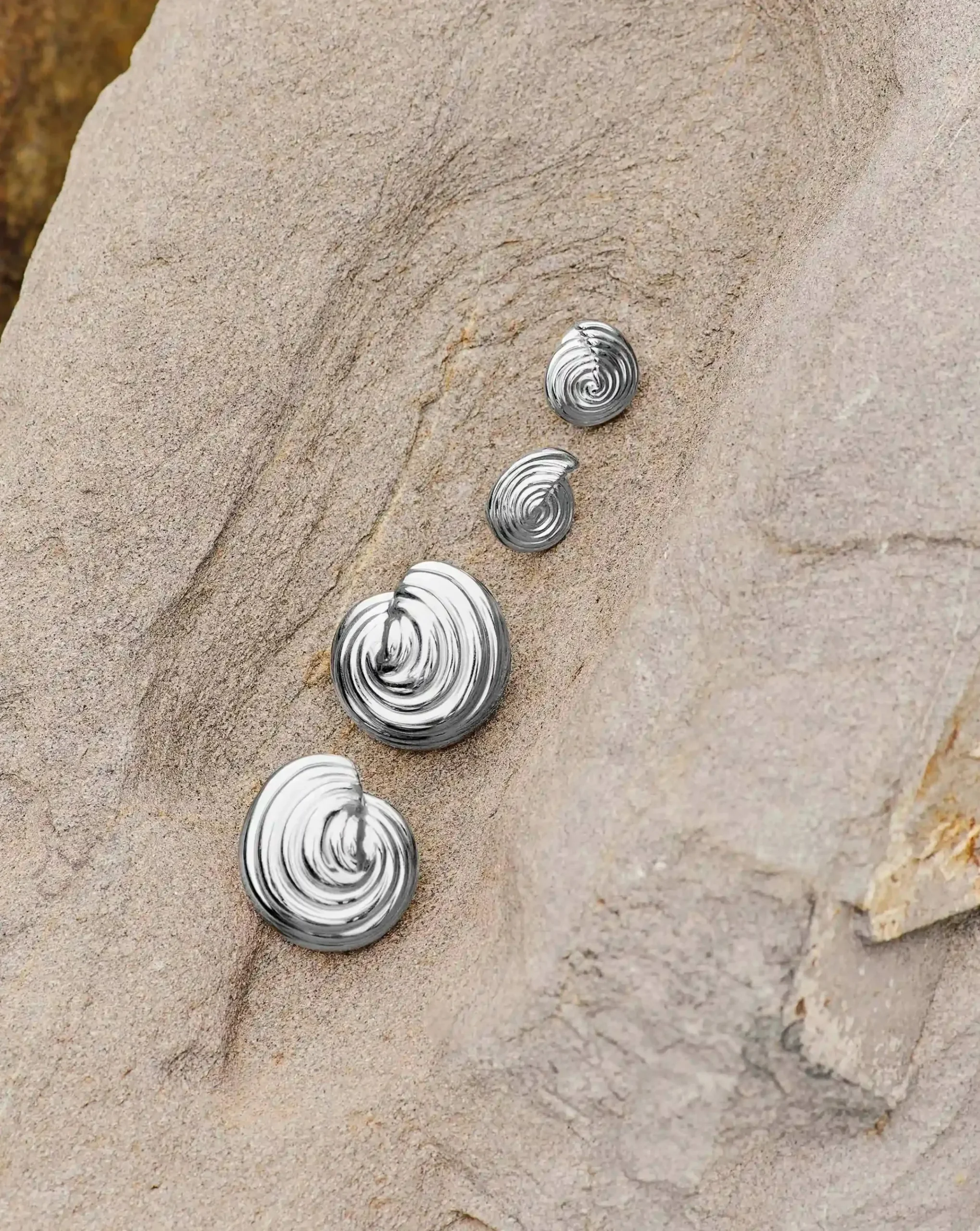 Spiral Dome Oversized Stud Earrings