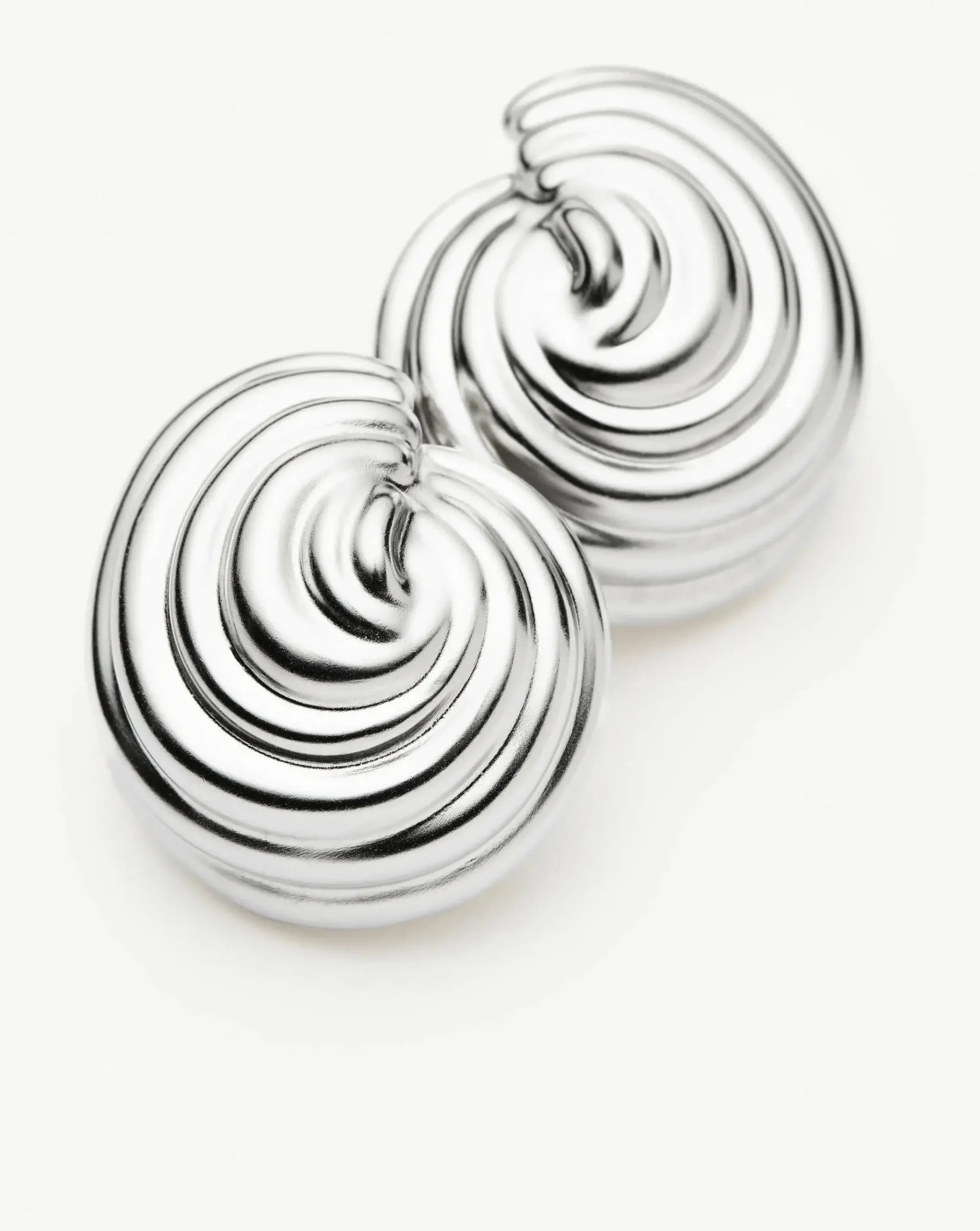 Spiral Dome Oversized Stud Earrings