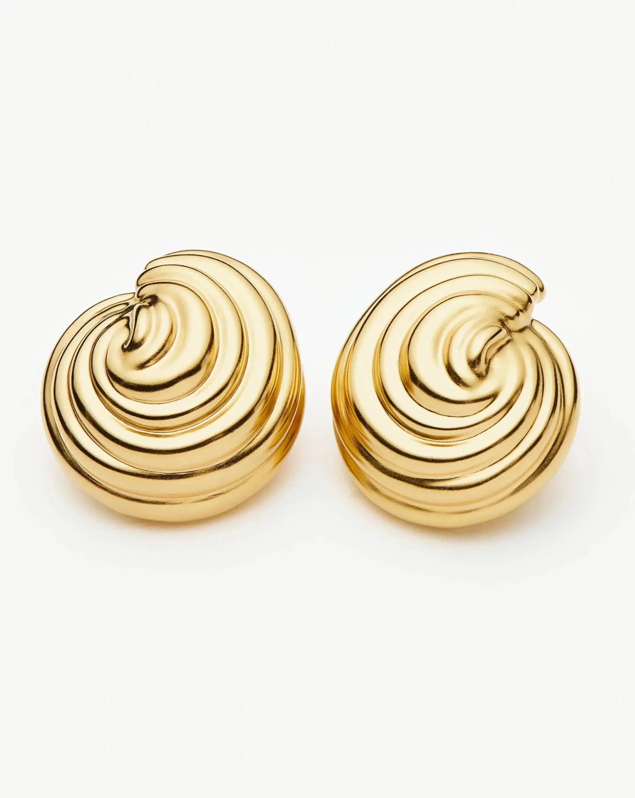 Spiral Dome Oversized Stud Earrings