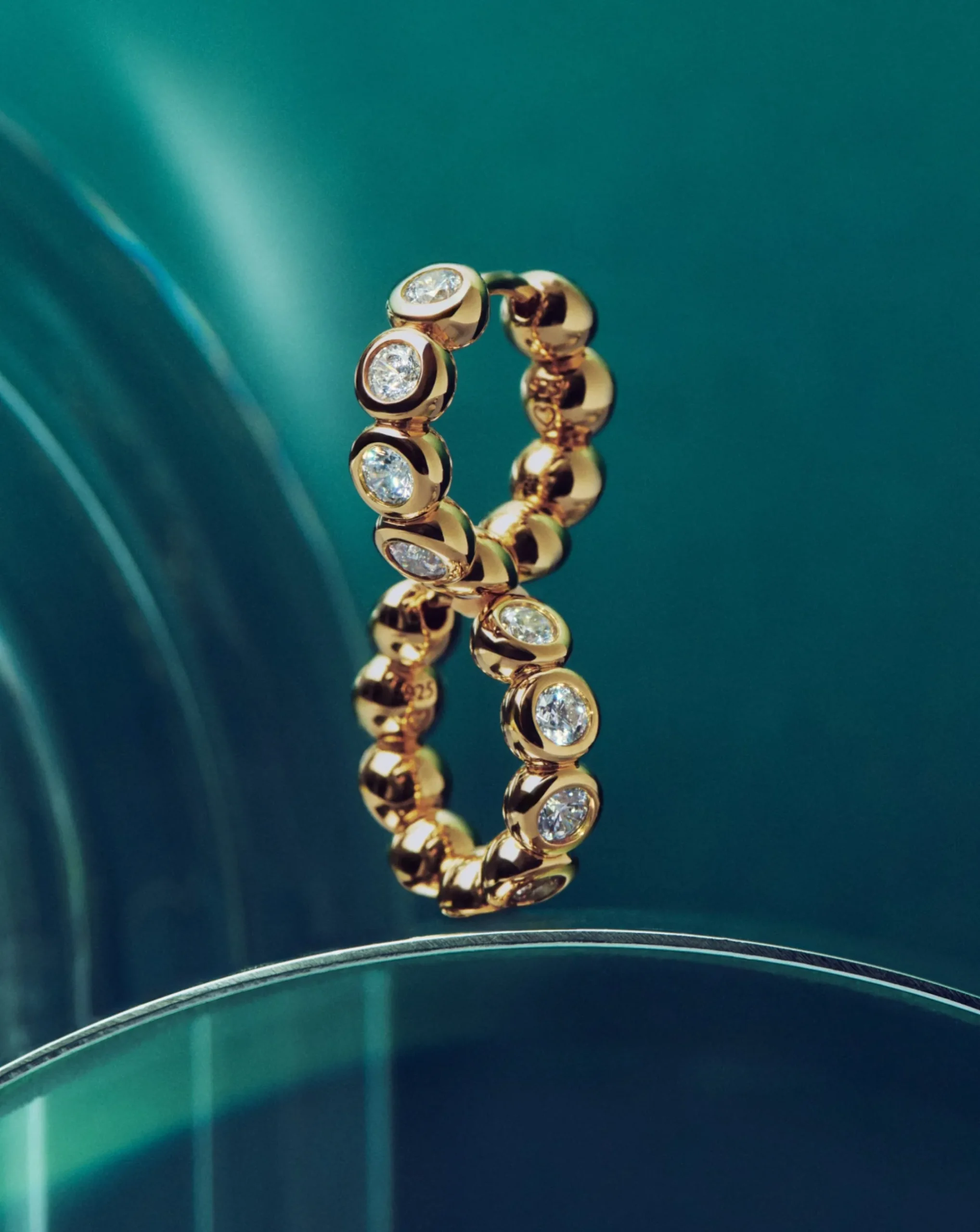 Tennis Small Hoop Earrings