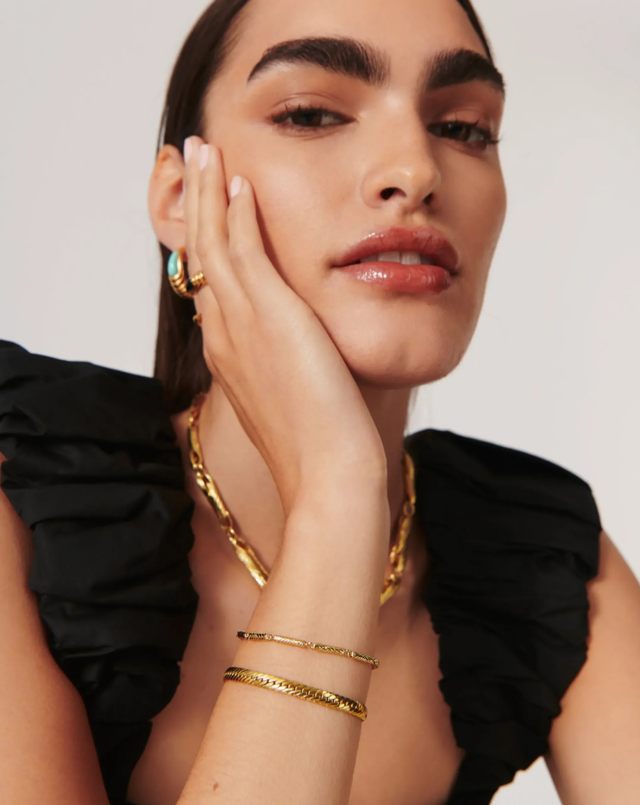 Wavy Ridge Chain Bracelet
